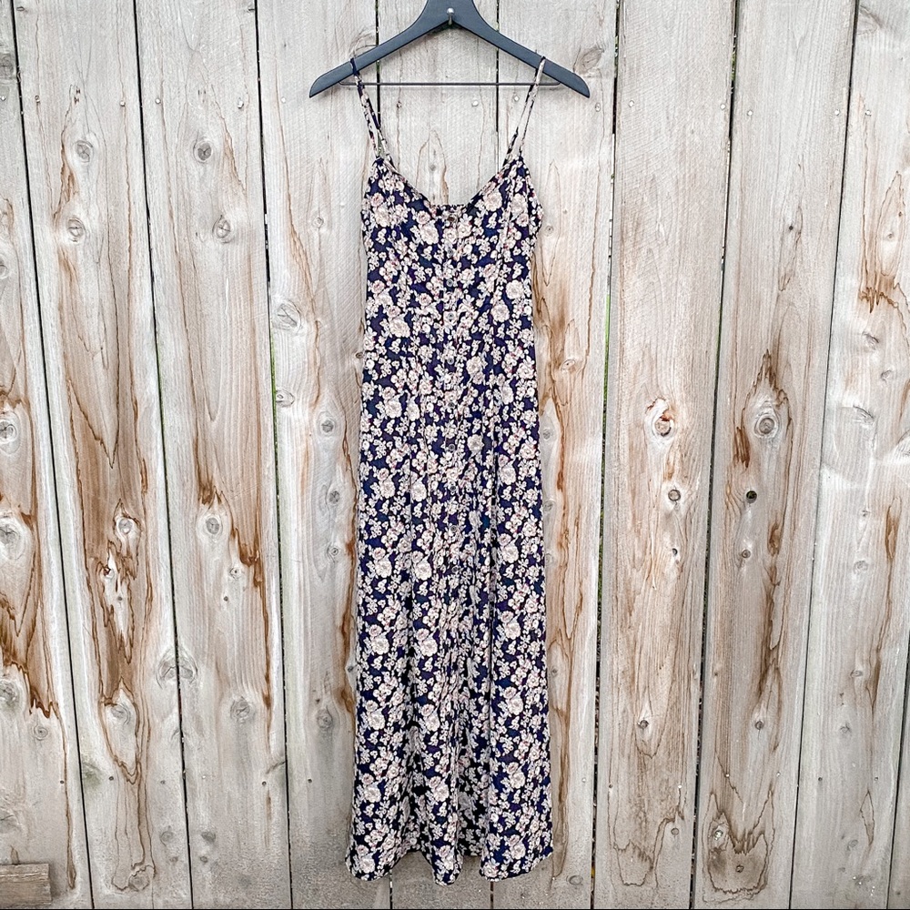Flair the Label Bohemian Floral Button Maxi Dress